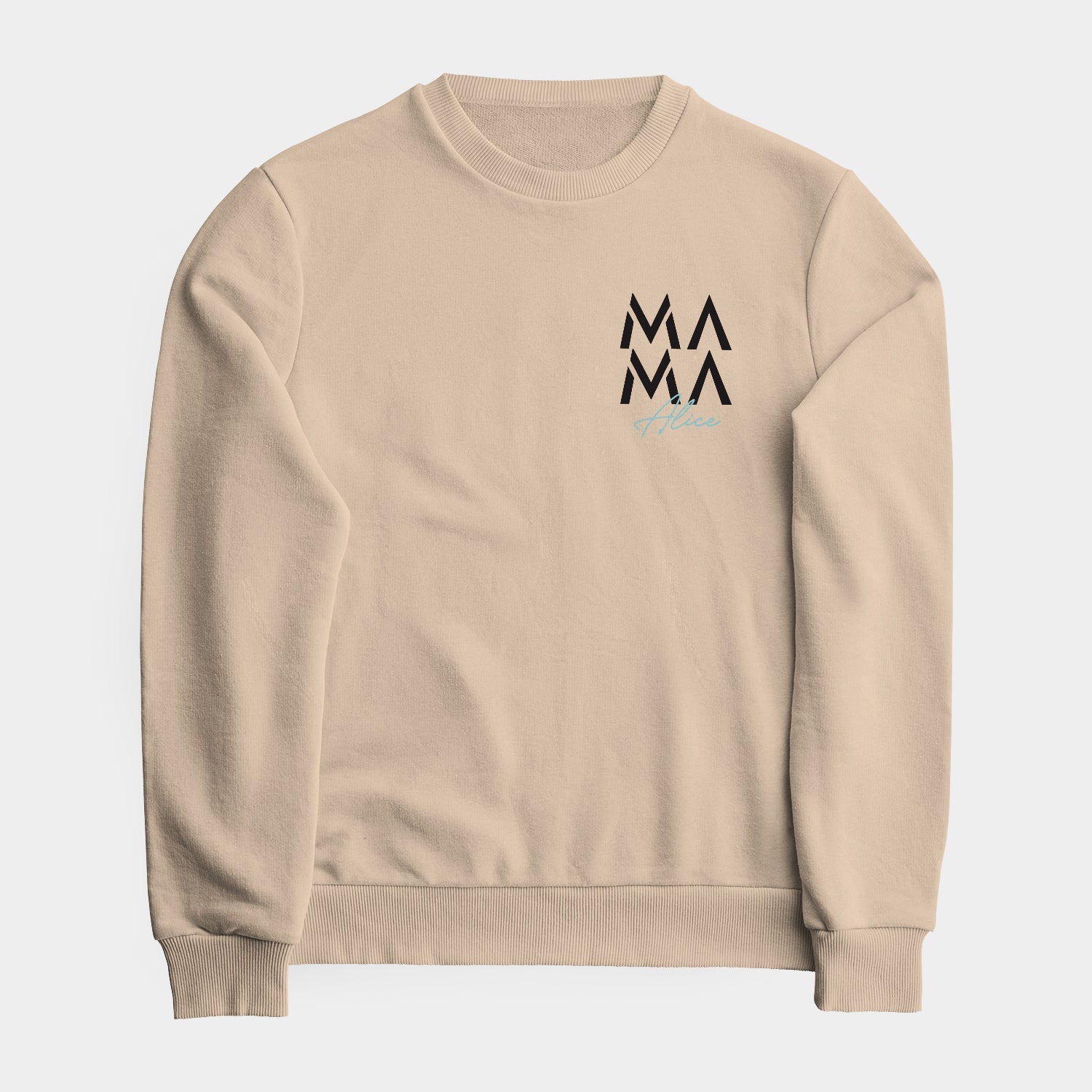 Personalisiertes Sweatshirt Pullover Mama Mit Kindername