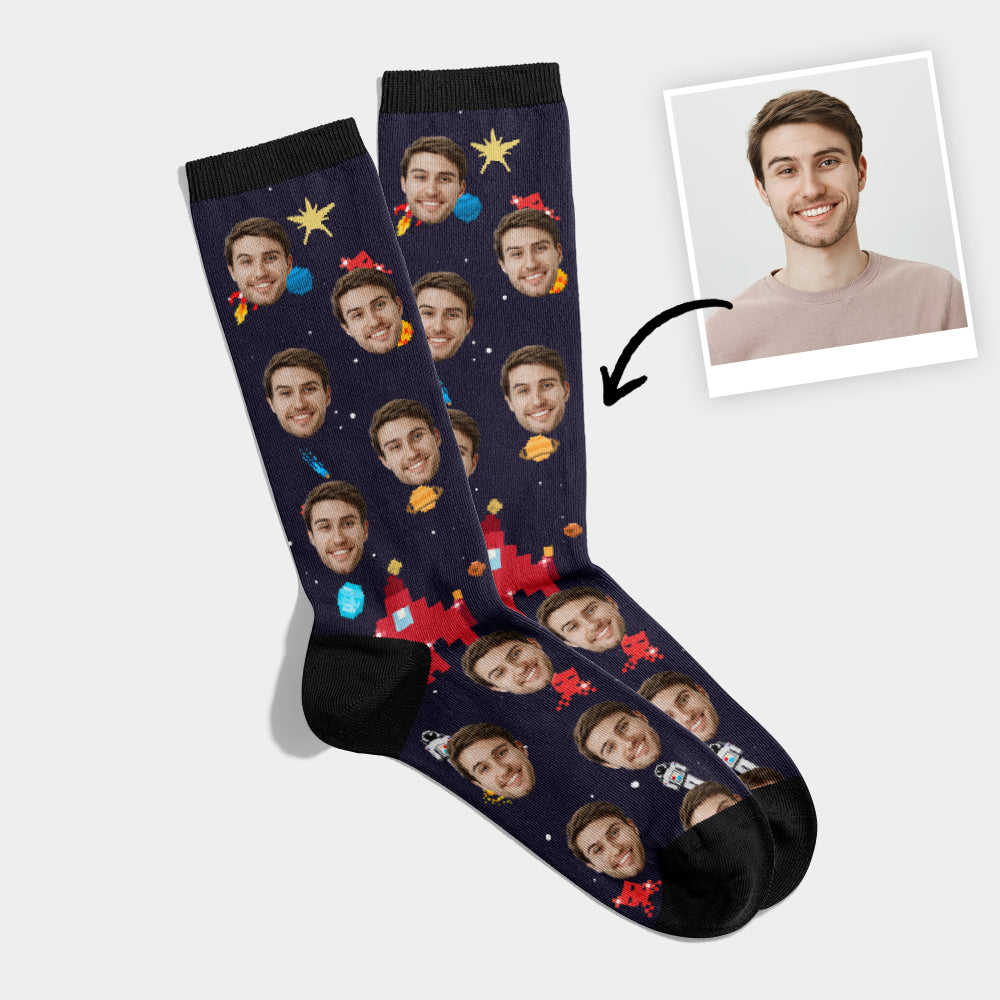 Personalisierte Weltraumspiel-Socken