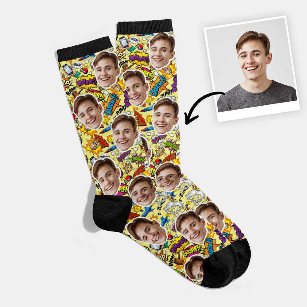 Personalisierte Comic Socken