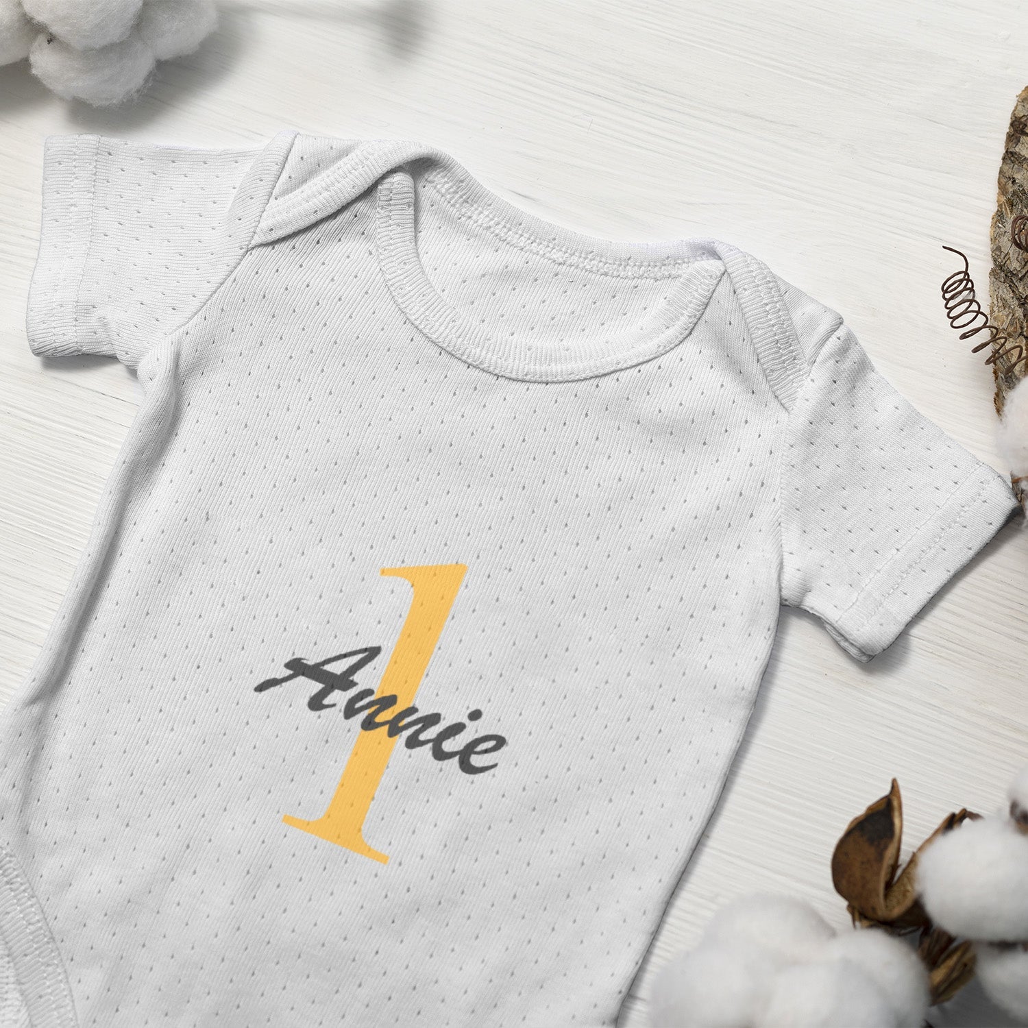 Personalisierter Baby Body Strampler 1. Geburtstag Mit Name