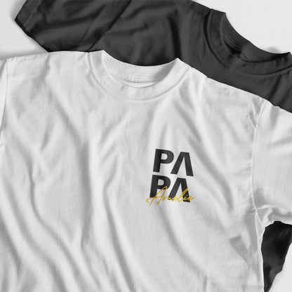 Personalisiertes T-Shirt Papa Mit Kindername