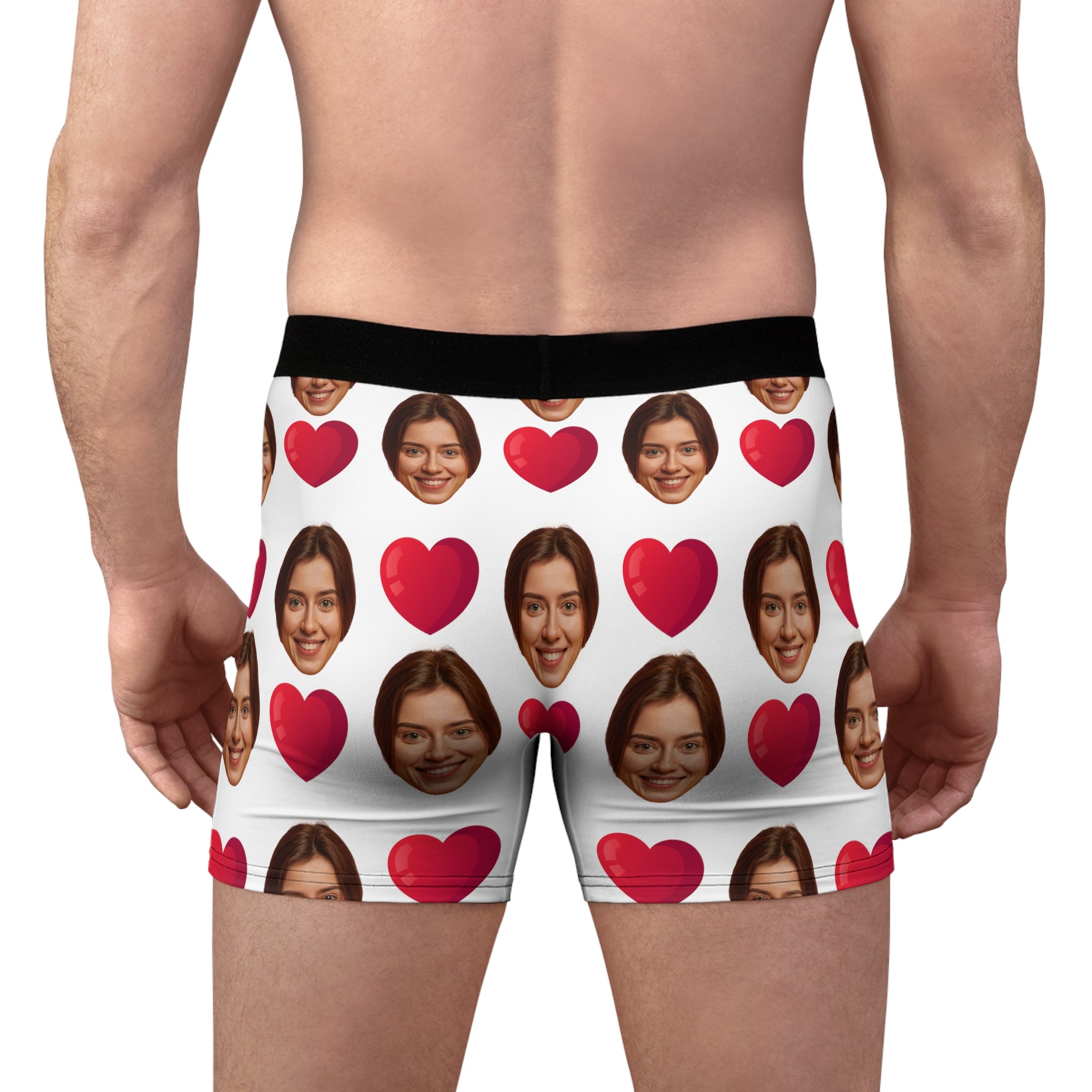 Personalisierte Boxershorts Für Männer Mit Herz Und Foto