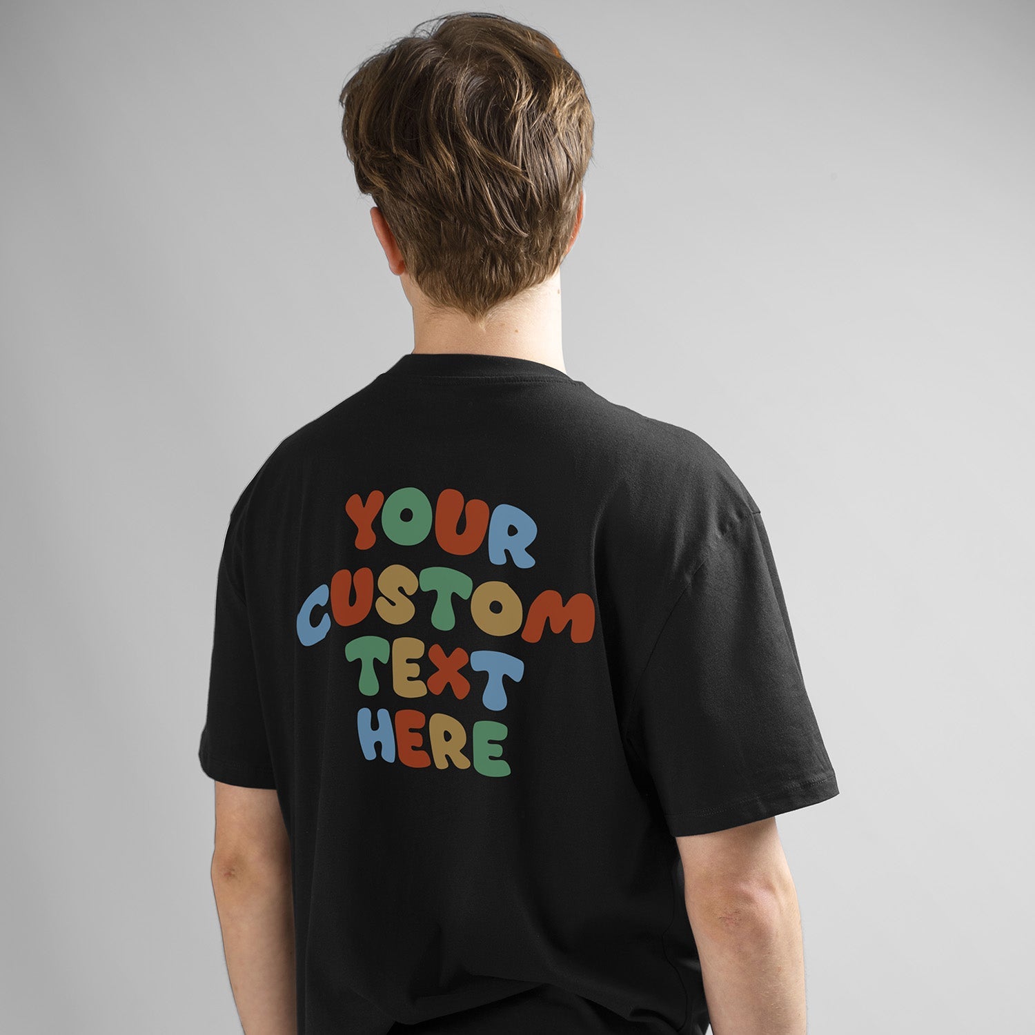 Personalisiertes T-shirt Cartoon Stil Mit Wunschtext
