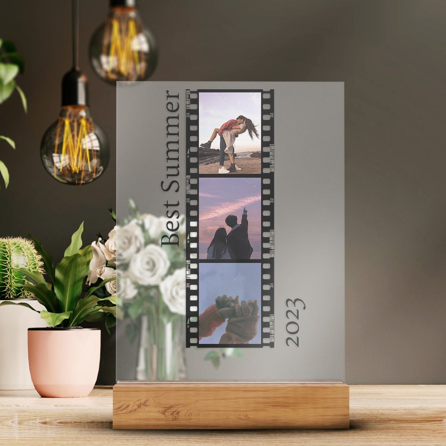 Personalisierte Foto Film Transparent Plakette Mit Fotos