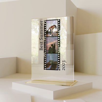 Personalisierte Foto Film Transparent Plakette Mit Fotos