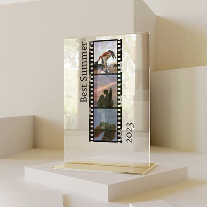 Personalisierte Foto Film Transparent Plakette Mit Fotos