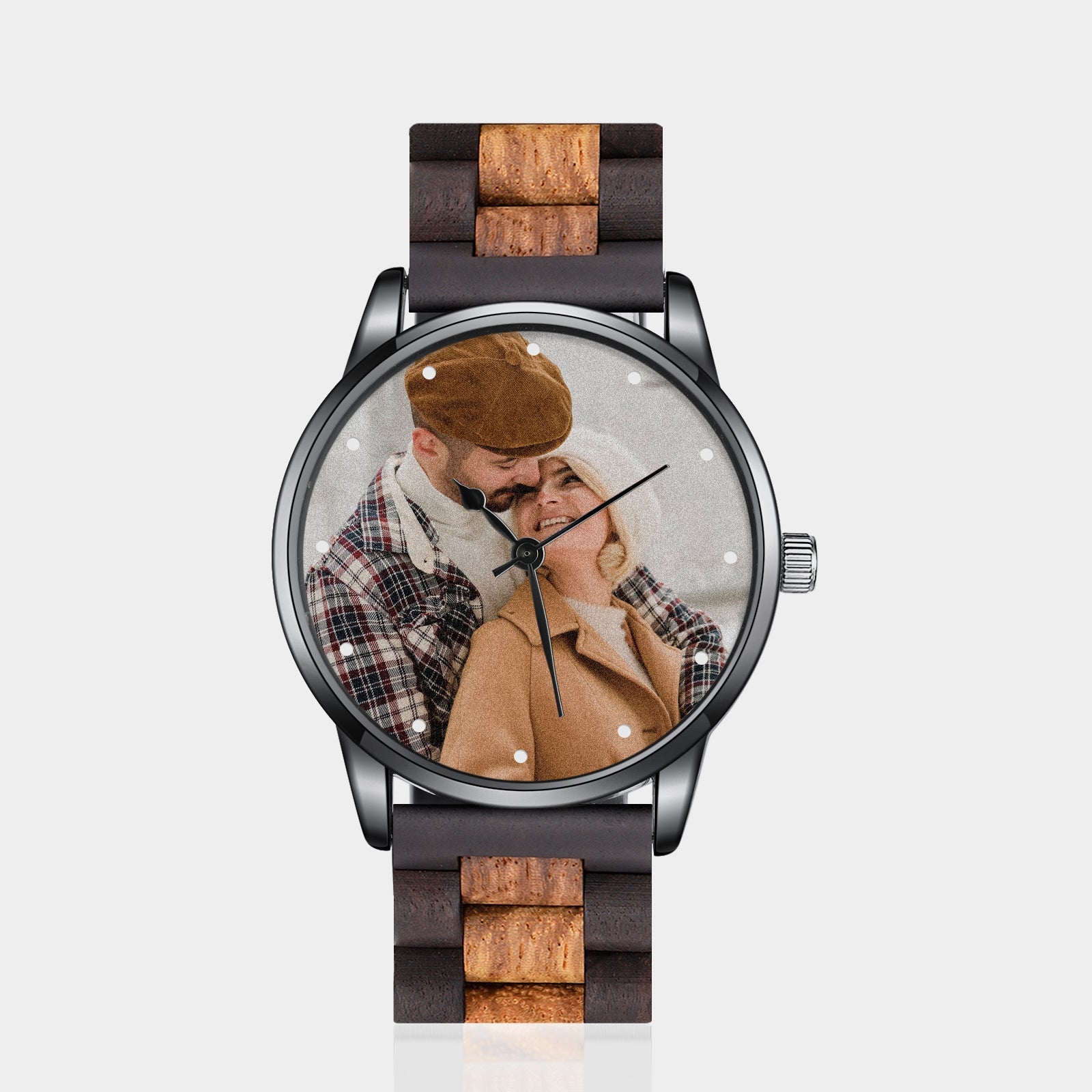 Personalisierte Foto Uhr Holz Armband