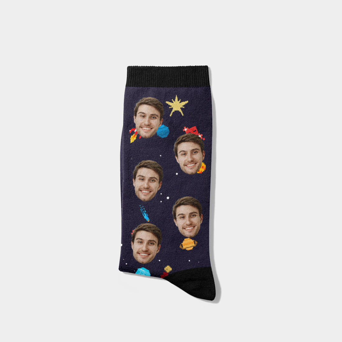 Personalisierte Weltraumspiel-Socken