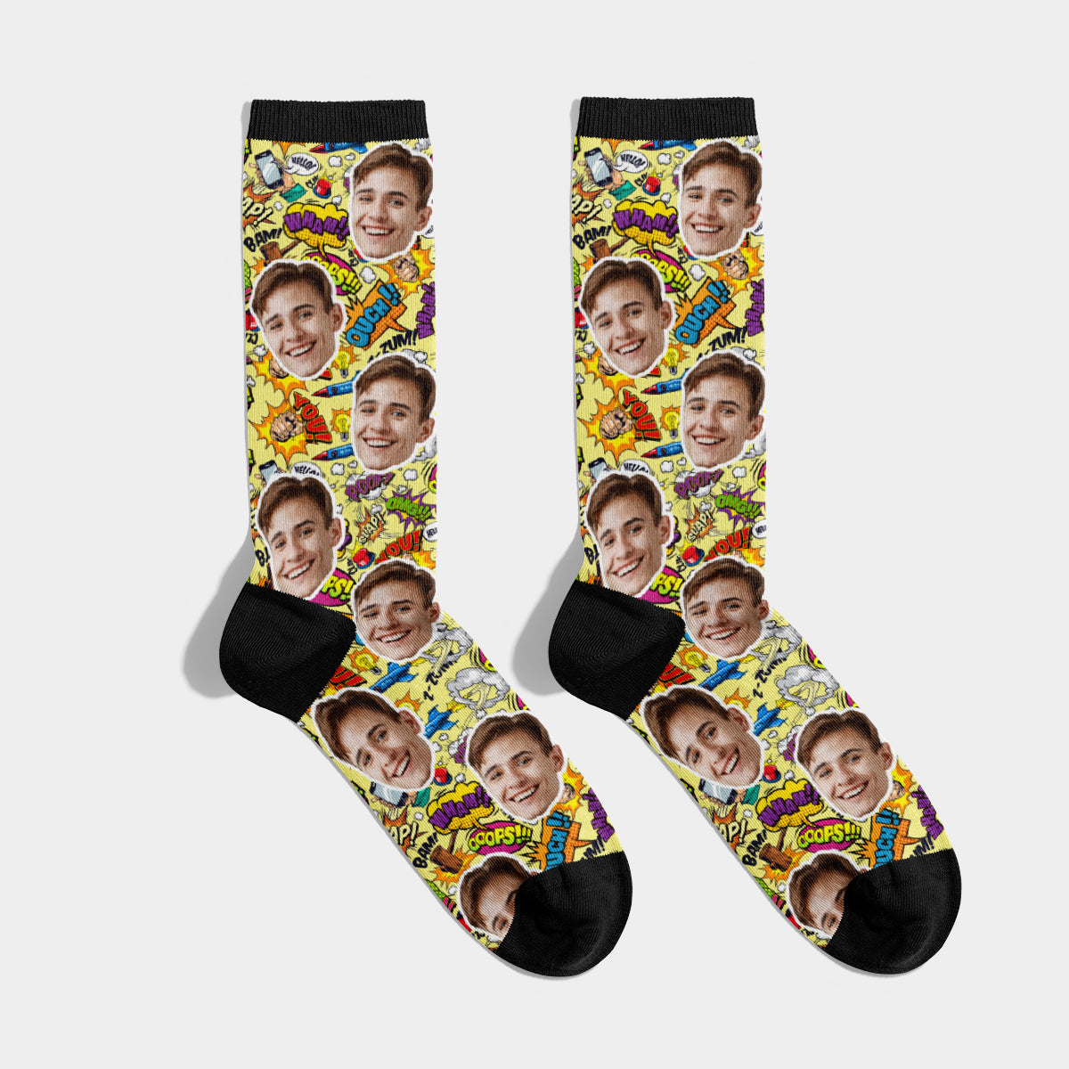 Personalisierte Comic Socken