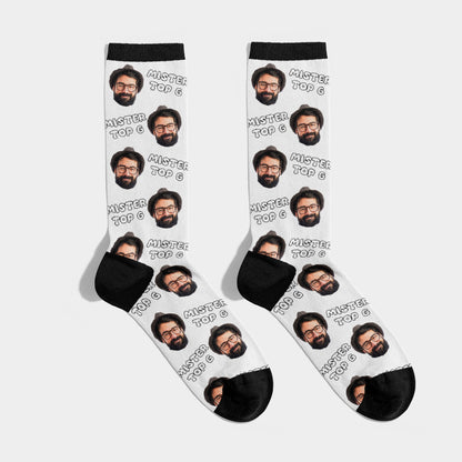 Personalisierte Foto Socken mit Text