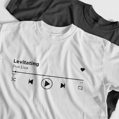 Personalisiertes T-Shirt Musik Spotify Song