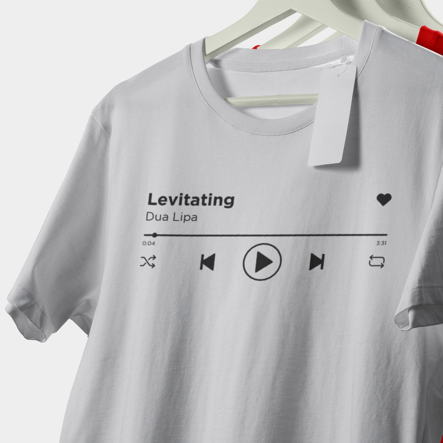 Personalisiertes T-Shirt Musik Spotify Song