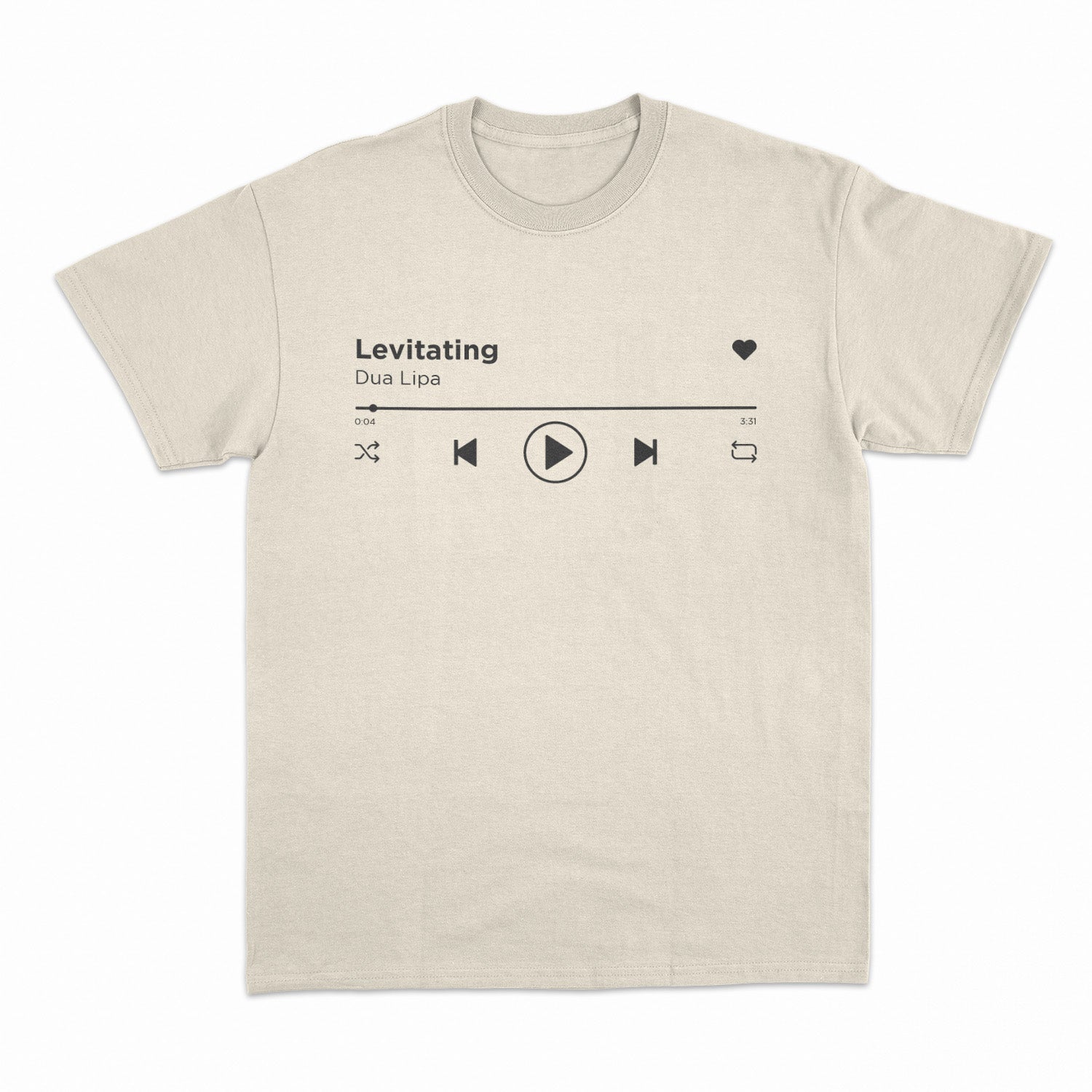 Personalisiertes T-Shirt Musik Spotify Song