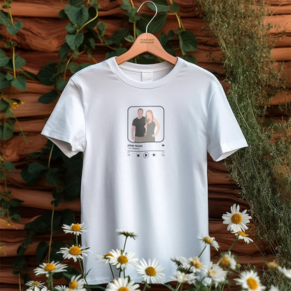 Personalisiertes T-Shirt Spotify Song Mit Illustration