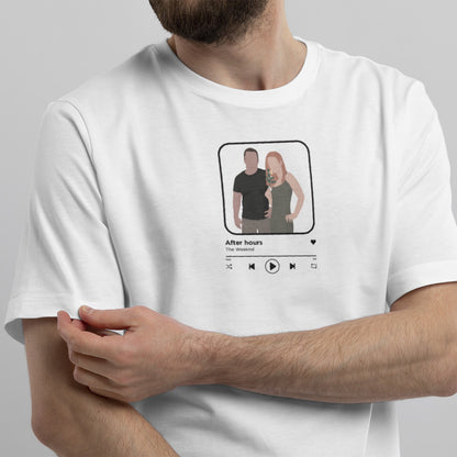 Personalisiertes T-Shirt Spotify Song Mit Illustration