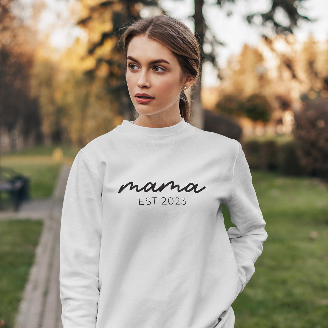 Personalisiertes Sweatshirt Pullover Mama Est. Mit Geburtsjahr